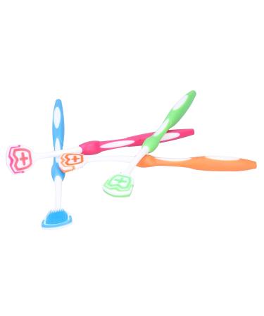 Ultra-Soft Tongue Cleaning Brush & Scraper - 4-Part Set for Adults & Kids | Travel-Friendly Oral Care - Buy Online on GoSupps.com