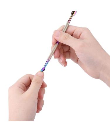 Exquisite Appearance Nail Art Pusher Durable And Practical Comfortable Experience Non-Slip Cuticle Pusher Durable Beauty Salon Manicure Store for Home Woman(F505)