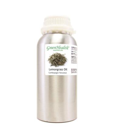 Lemongrass Essential Oil - 16 fl oz - Aluminum Bottle - 100% Essential Oil - GreenHealth