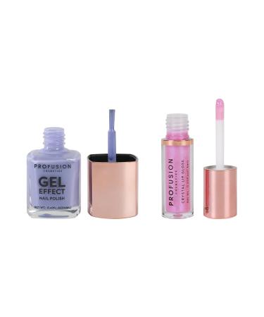 Profusion Cosmetics Frosted Snow Nail Polish & Lip Gloss Set - Vegan Cruelty-Free Long-Wearing Holiday Makeup Duo - Buy Online on GoSupps.com