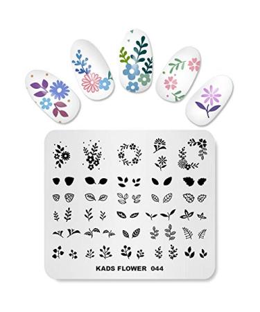 KADS New Nail Stamping Plate Flower Nature Nail Art Stamp Template DIY Image Template Manicure Stamping Plate Stencil Tools (FL044) - Buy Online on GoSupps.com