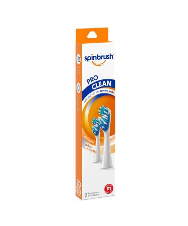 ARM & HAMMER Spinbrush Pro-Clean Replacement Brush Heads Medium 2 ea (Pack of 4) 2 Count (Pack of 4) - Buy Online on GoSupps.com