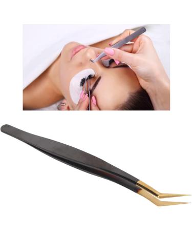 Luxury Gold Stainless Steel Eyelash Extension Tweezers - Precision Volume Tweezers for False Lashes - Buy Online on GoSupps.com