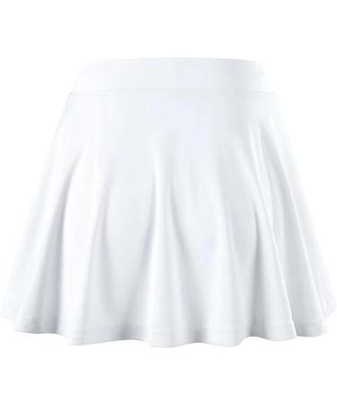 TiaoBug Kids Girls Pleated Tennis Skirt with Shorts UPF 50+ | White 6-7 Years - Buy Online on GoSupps.com