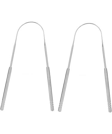 JTLB U-Shaped Stainless Steel Tongue Scraper - Effective Bad Breath Removal & Oral Health Tool - Buy Online on GoSupps.com