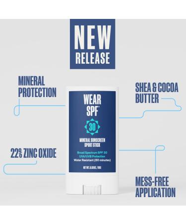 Buy Mineral Sunscreen Sport Stick - Mess-Free Water-Resistant Pocket-Size | Shop Internationally - Buy Online on GoSupps.com