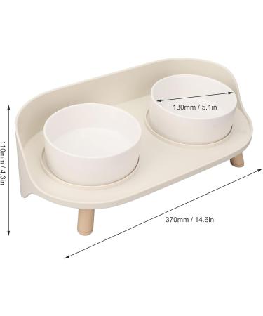 Buy Increased Ceramic Cat Bowls | Double Elevated Feed & Water Bowls | Cervical Spine Protection | Prevents Spilling | International Shipping - Buy Online on GoSupps.com