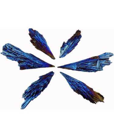 Natural Black Tourmaline Rough Stone Electroplated Blue Crystal Minerals Home Goods Randomly send 1 Piece - Buy Online on GoSupps.com