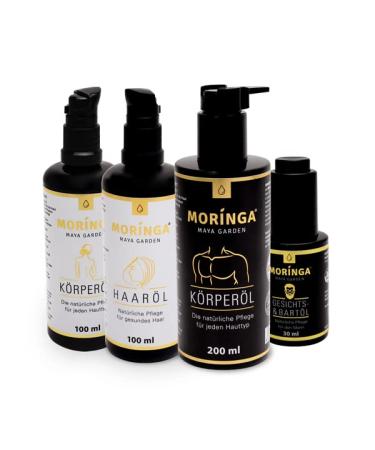 Moringa Facial & Beard Oil for Men - 60ml Natural Care from Maya Garden | Best Facial & Beard Care Oil - Buy Online on GoSupps.com
