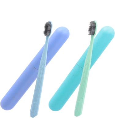 Minkissy 6-Pack Travel Toothbrush Set | Portable Case & Ultra Soft Brushes - Perfect for Adults Durable PP Material - Buy Online on GoSupps.com