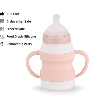 Kikonk Toddler Sippy Cups with Straw, Food Grade Silicone, Spill-Proof, BPA Free - Pink (SC001) - Buy Online on GoSupps.com
