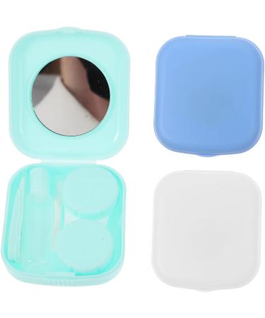 Buy Healvian 9-Sentence Contact Lens Container Set - Stylish Travel Kit for Women Colorful Eyes Case & Makeup Organizer - Glossy Small Storage Box for Contact Lenses - Buy Online on GoSupps.com