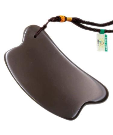 12.4cm Bian Stone Scraping Massage Tools Skincare Scraping Boards Facial and Body Skin Tools Spa Beauty Soothing Neck Hands and Feet Promoting Blood Circulation