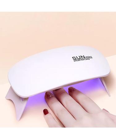 Uv Nail Lamp Mini 6W Uv Lamps Led Nail Lamp Gel Nail Lamp Usb Plug Quick Drying and Convenient Carrying.(White) - Buy Online on GoSupps.com