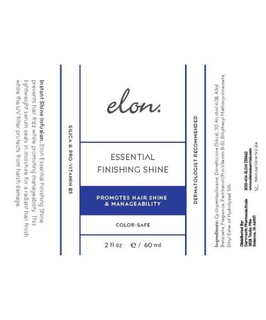 Elon Finishing Hair Shine Spray - Fast Drying Thermal Protector Shiny Hair Serum with Panthenol & Silk Best Heat Protectant for Dull Hair - Buy Online on GoSupps.com