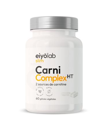 CARNI COMPLEX HT | 2 Sources: L-Carnitine Tartrate + ALCAR | Energy - Dry - Recovery | Pre-workout without Piperine Caffeine or Magnesium Stearate | Eiyolab