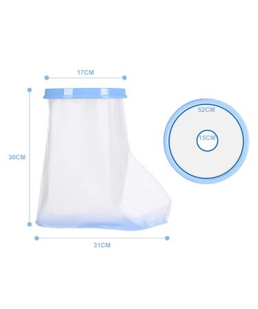 Fasola Shower Foot Cover - Non-Slip Waterproof Ankle Cast Protector for Toe Ankle | Reusable Inflatable Cast Bag for Dry Foot | Non-Slip Bottom - Buy Online on GoSupps.com