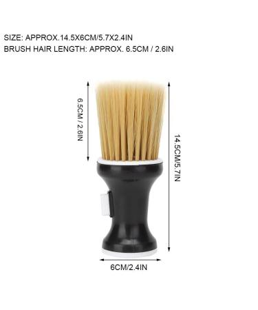 Neck Duster & Hair Duster Brush - Soft Nylon Barber Cleaning Brush for Salon & Travel (Black) - Buy Online on GoSupps.com