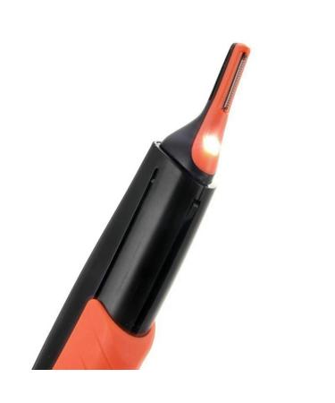 Yinhing Electric Nose Hair Trimmer Multifunctional Beard Trimmer and Hair Clipper with LED Light 2 Combs for Men with Sensitive Skin ORANGE Orange