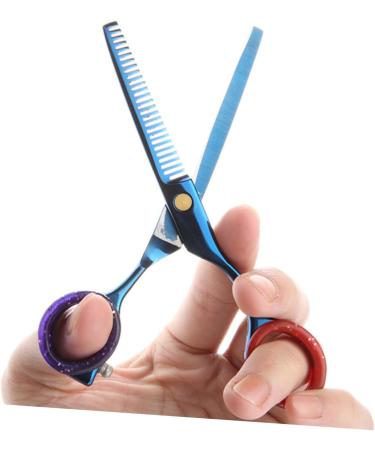 Minkissy Scissor Finger Rings - Slide-Resistant Salon Shear Control Finger Protection Rings for Hairdressers - 2 Pack in Various Colors (2.5x2.5cm) - Buy Online on GoSupps.com