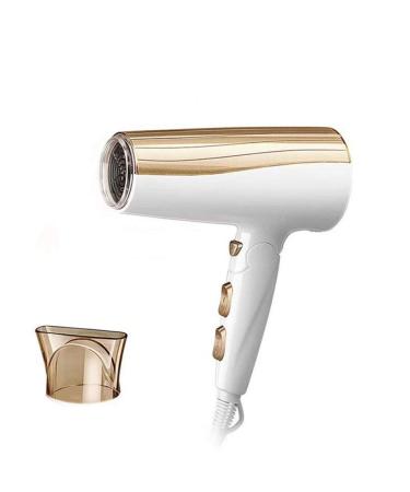 ADITAM Negative Ion Medium Size Foldable Travel Blow Dryer and Dual Voltage Home-Use Professional Hair Dryer with 2 Speed Settings Cool Shot Button Double The Comfort