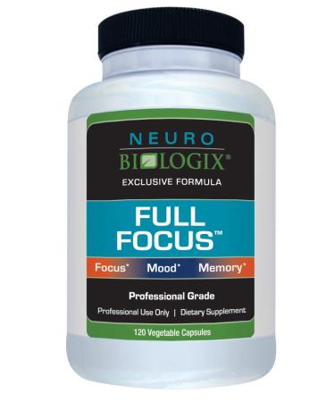 Neurobiologix Full Focus - Memory & Brain Supplement - Boost Focus, Concentration, Nutrition, Energy, Enhance Mental Performance & Brain Power (120 Capsules)