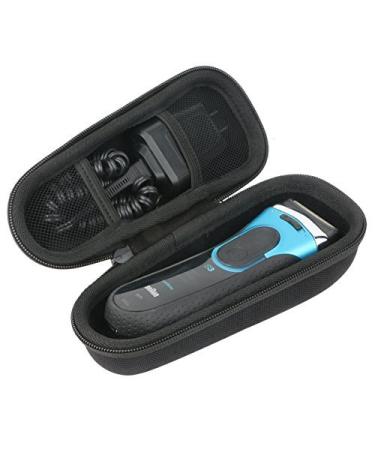 Khanka Hard Travel Case Replacement for Braun Series 3/5 5018s 3010 340S-4 3050 390CC-4 380S-4 3040 Electric Foil Shaver Men's Razor, Case Only (Black) - Buy Online on GoSupps.com