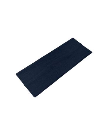 WESTEND CHOICE 9cm Wide Headbands Soft Head Band Plain Stretchy Unisex Kylie headband Bandeau Headbands for Women & Men Gym Yoga Hair Band (Navy)