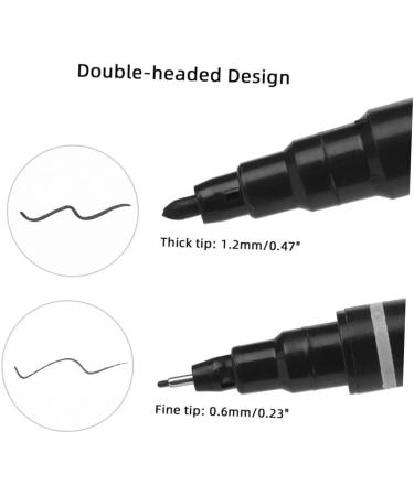 FOMIYES 6pcs Eyebrow Marker Pen Waterproof Eyebrow Pencil Microblading Marker Pen Mapping Eyebrow Pen Ink 13.9x1.8cm Black - Buy Online on GoSupps.com