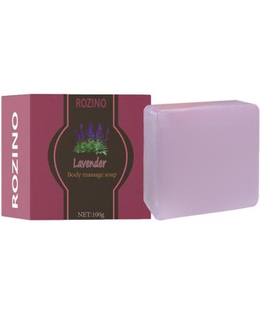  Eastuy Natural Bar Soap Exfoliating Body Wash | Lavender Extract Facial Cleansing Soap Body Wash Exfoliating Soap Bar 100g Eastuy - Buy Online on GoSupps.com