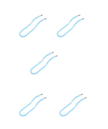 SBTRKT 5 pieces of acrylic fiber eye chain robust small and exquisite strong and does not fall off waterproof is not broken suitable for sunglasses sunglasses Blue-72cm