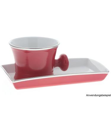 Kosmetex Red Porcelain Shaving Bowl - Classic Old-Barber Style | Aurawerk Shaving Pot for Luxurious Shaving Experience - Buy Online on GoSupps.com