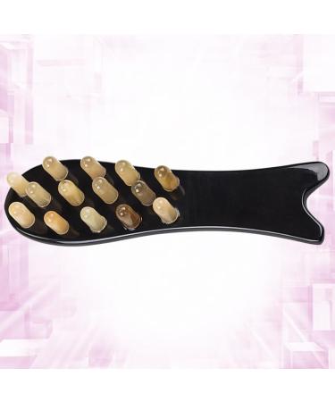 Buy Healvian 3-in-1 Wooden Hairbrush & Massage Combs for Women | Natural Horn Scalp Massager & Curling Tool - Buy Online on GoSupps.com