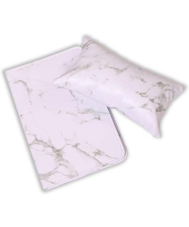 djkyu Marble Pu Leather Nail Art Hand Pillow Arm Rest Holder Pad Hand Rest Cushion Arm Holder Manicure Care Accessories (Color : White) - Buy Online on GoSupps.com