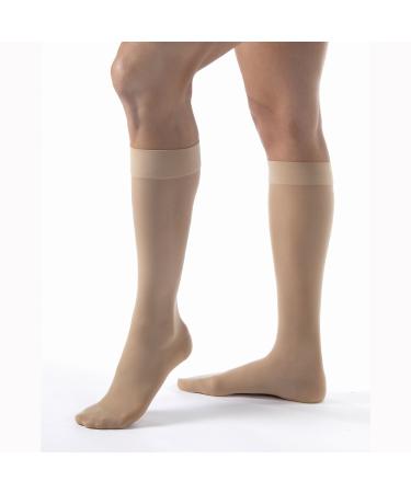 JOBST Women's Ultrasheer 30-40 mmHg Knee High Petite Support Sock Size: Medium Color: Natural