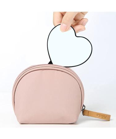 TBWHL Heart-Shaped Travel Handheld Mirror with Handle - Black (1 Pack) - Buy Online on GoSupps.com