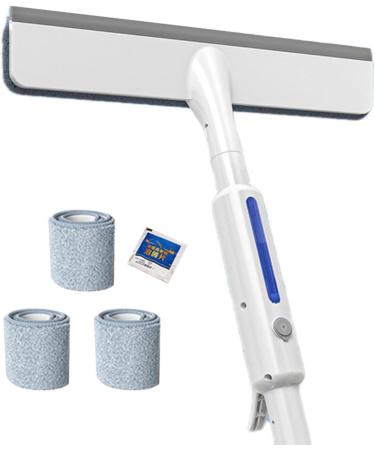 Puupaa Professional Squeegee Cleaner with Extendable Pole & Microfiber Scrubber Pads for Window Glass Mirrors Glass Doors Shower Screens Cleaner - Buy Online on GoSupps.com