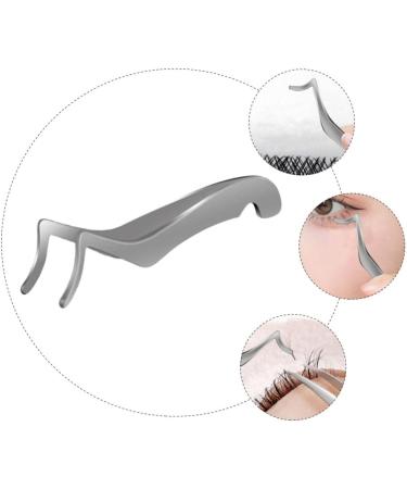 GLEAVI Eyelash Curler Eyebrow Curler Lash Applicator False Lash Mascara Curved Eyelash Tweezers Face Hair Tweezers Eyelash Holder Eyelash Comb Stainless Steel Miss Make up Extend - Buy Online on GoSupps.com
