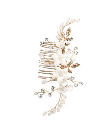 Mikinona Bridal Headwear Bridal Hair Accessory Hair Comb Clip Bridal Hair Clips Womens Headpiece Bride Hairpin Hair Accessories for Bride Wedding Bride Headpiece Hair Side Comb for Women