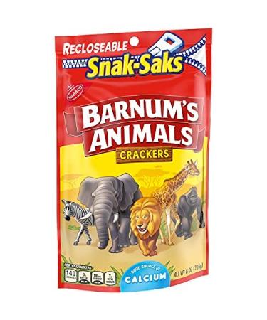 Barnum's Original Animal Crackers, 12 - 8 oz Snak-Saks
