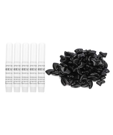 YOUTHINK 100Pcs Soft Pet Cat Kitty Nail Caps Cover Safe Anti Scratch Dog Paw Claw Protector Covers(M-Black) M Black