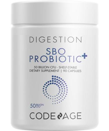 CodeAge Digestion SBO Probiotic+ 50 Billion CFU 90 Capsules