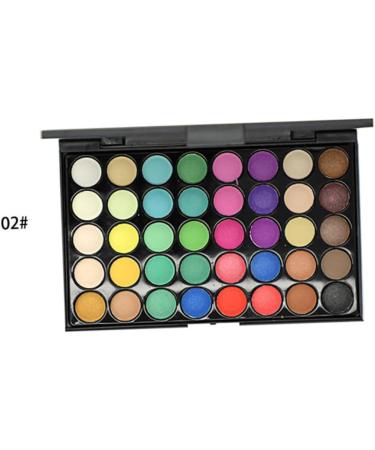 DOITOOL Makeup Palette 2pcs 40 for Combination Eyeshadow Pallet Eye Colors Matte Lustre Multicolor Ladies Girls Cosmetic 1 count (Pack of 1) As Shownx2pcs - Buy Online on GoSupps.com