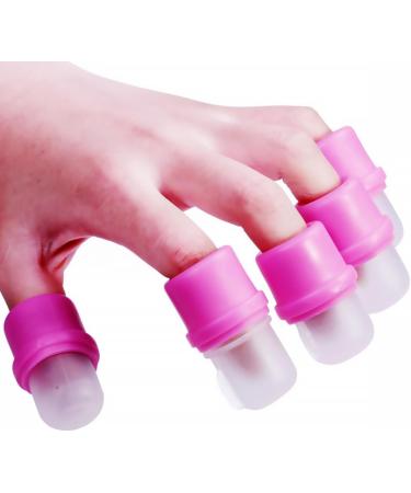 DECHOUS 10PCS Nail Removing Covers Manicure Soaker Caps Reusable Durable PP Material for UV Gel Polish Removal - Buy Online on GoSupps.com