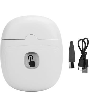 Automatic Nail Trimmer Electric Automatic Nail Clipper with Light Fingernail Cutter Nail Scraps Storage Rechargeable Safety Fingernail Trimmer for Kids Seniors Adult (White) - Buy Online on GoSupps.com