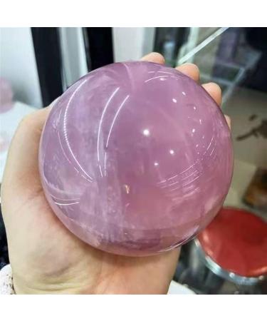 Natural Crystal Rough Gemstone Decoration 9CM Glorious Natural Ball Rose Quartz Spheres Stone for Decoration 1PCMineral Stone Home Goods - Buy Online on GoSupps.com