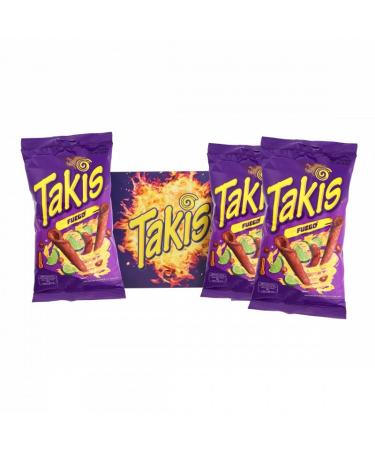 3-pack Takis - 3 x 100 g - multipack box of tortilla chips (Fuego) - for spice lovers