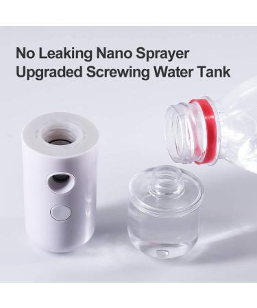 2Pack Portable Mist Sprayer for Face & Eyelashes | Cool Nano Mister for Hydrating | 1oz Capacity | Black/White - Buy Online on GoSupps.com
