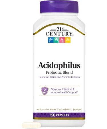 21st Century Acidophilus Probiotic Blend Capsules - 150 ct Pack of 2