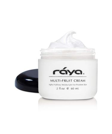 Raya Multi-Fruit Cream with AHA (G-323) | Light Moisturizing Facial Treatment for Oily and Break-Out Skin | Helps Prevent Black-Heads White-Heads and Inflammation | Made with Alpha Hydroxy Acids
